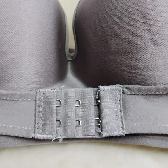 Soma Enbliss Strapless Multi-Way Bra - Front Adjust Stay-Put - Gray - Size 36D - Picture 4 of 13